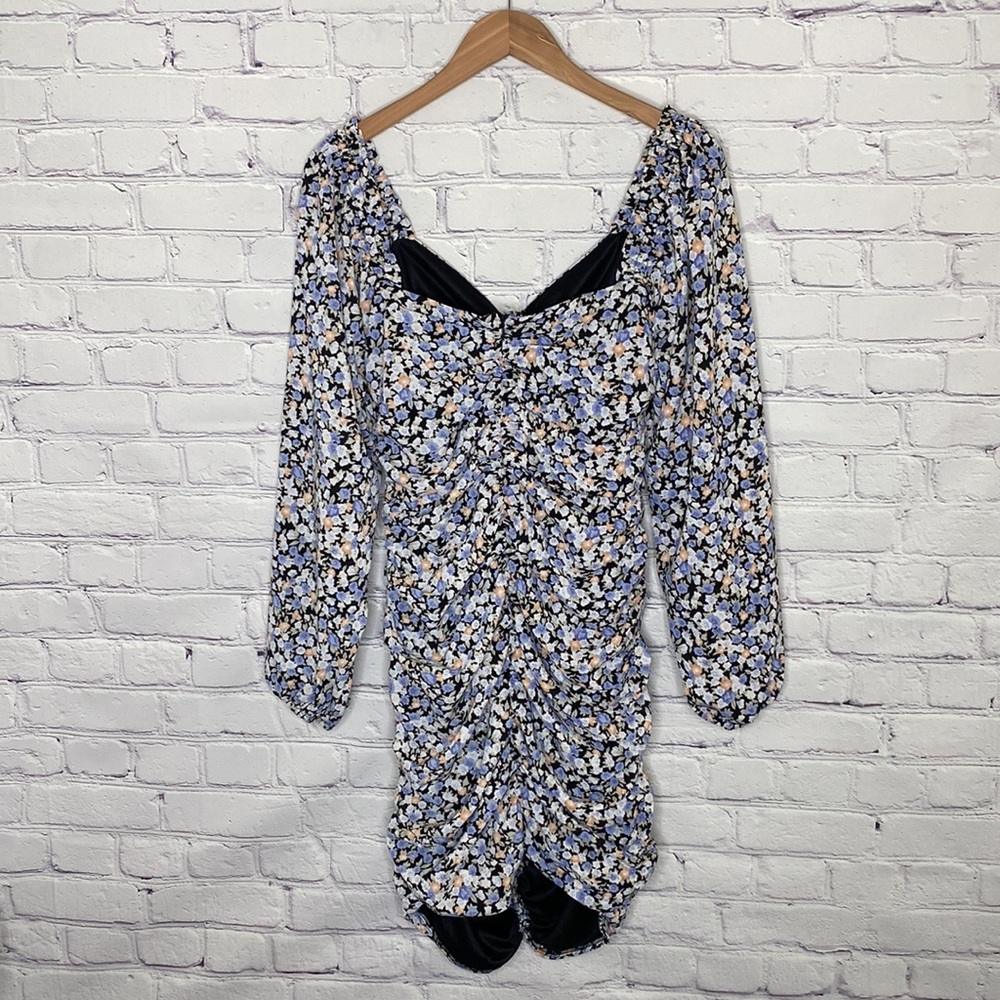 Fore Collection Floral Ruched Mini Dress - Picture 9 of 12